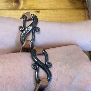 handcrafted leather bracelet
