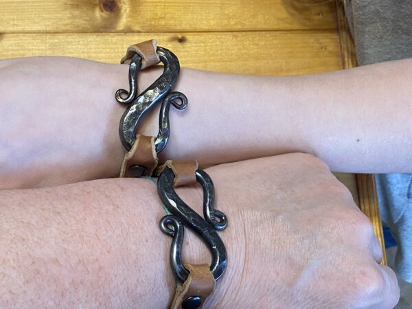 handcrafted leather bracelet